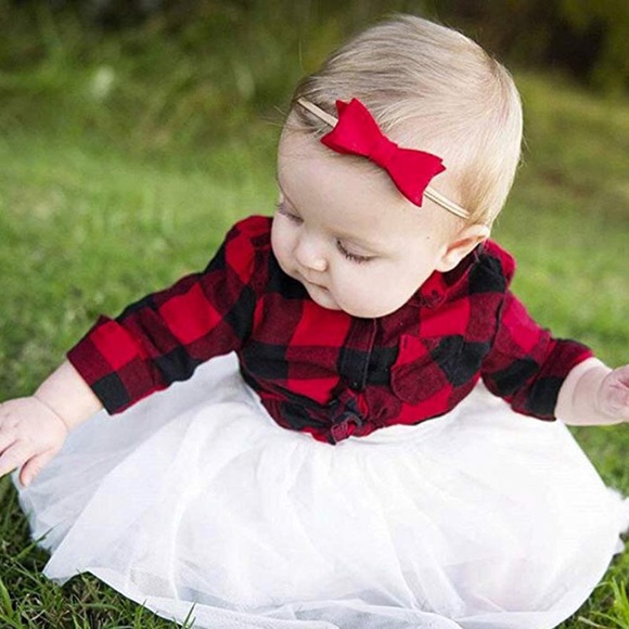 baby girl flannel outfit